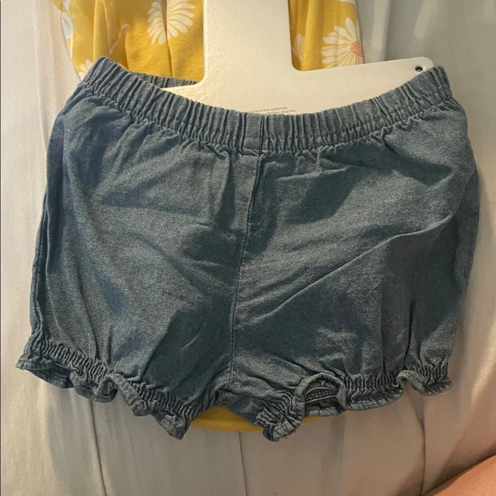 Carter's Blue Denim Baby Dress with Ruffles
